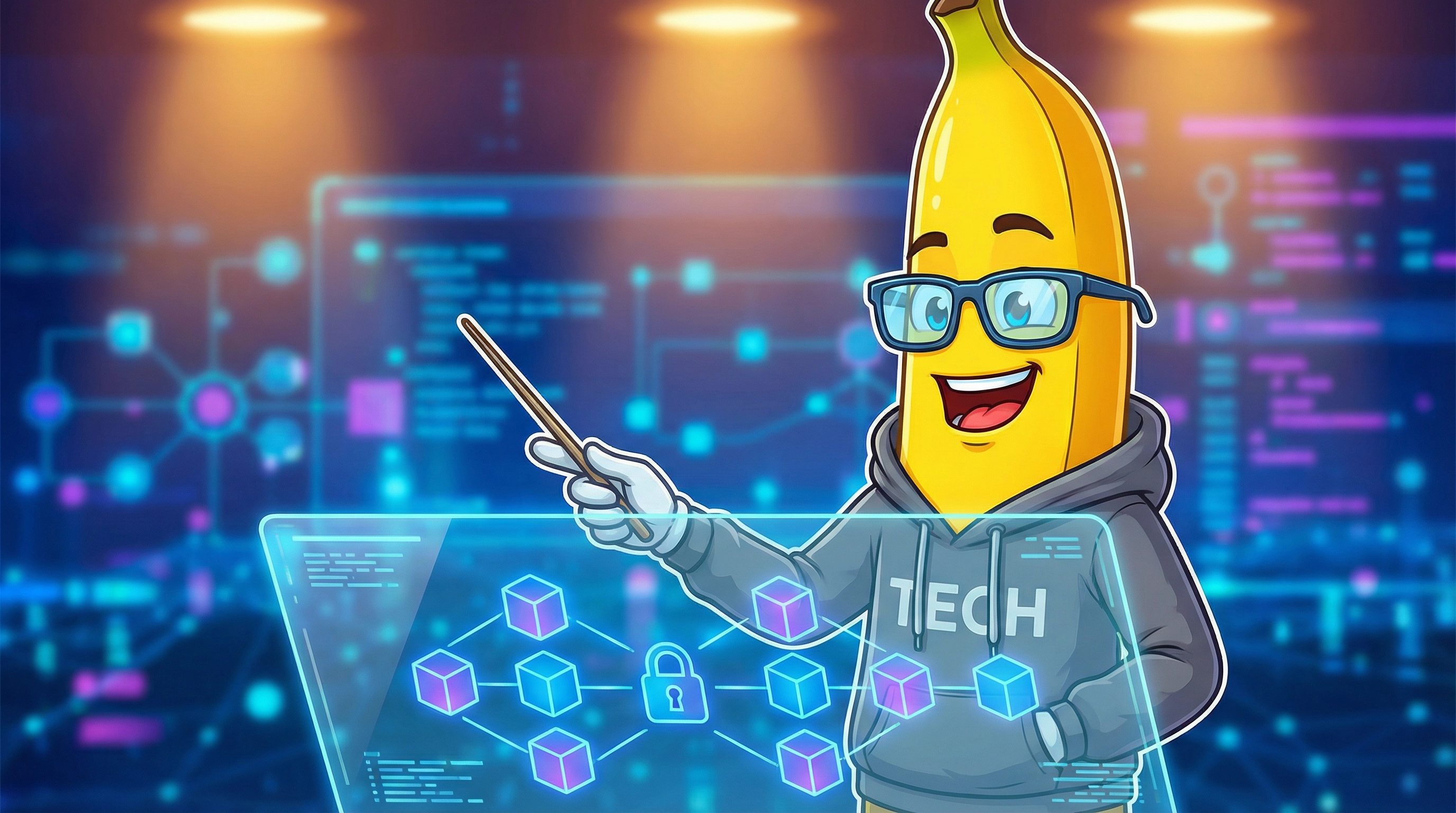 Blockchain con nano banana
